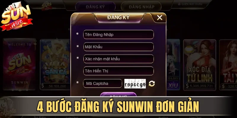Đăng Ký Sunwin | Hướng Dẫn Tạo Tài Khoản Cổng Game 2026 2 Sunwin 4 bước đăng ký Sunwin đơn giản